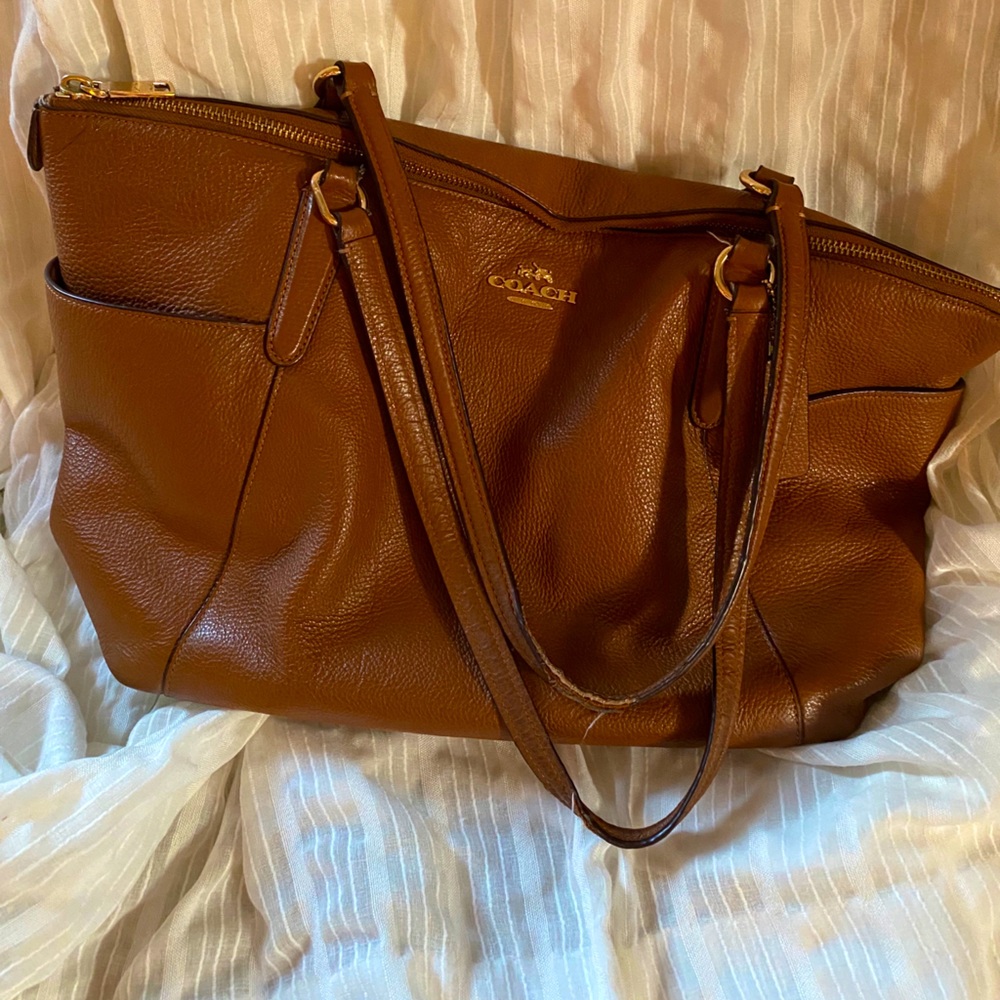 Coach Pebbled Leather Ava Tote